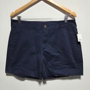 Gap Woman's 5" Short Stretch Mid-rise Navy Blue Shorts Size 12 NWT